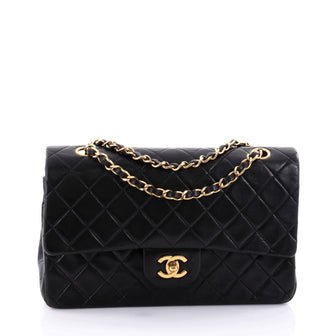 Chanel Vintage Classic Double Flap Bag Quilted Lambskin 2578402