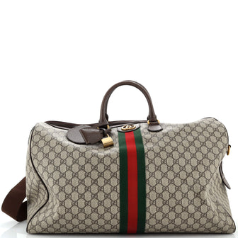 Gucci Ophidia Carry On Duffle Bag GG Coated Canvas Large