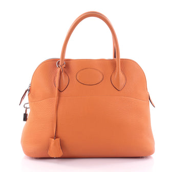 Hermes Bolide Handbag Clemence 31 Orange 2579001