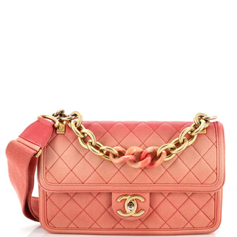 Chanel Sunset On The Sea Flap Bag Quilted Caviar Medium