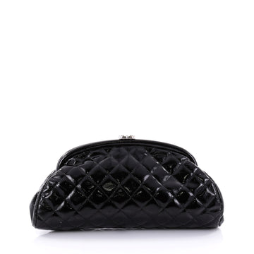 Chanel Timeless Clutch Quilted Patent Black 2579201
