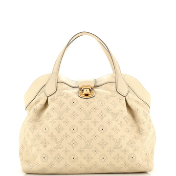 Louis Vuitton Cirrus Handbag Mahina Leather MM