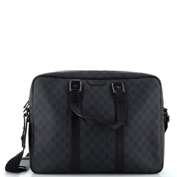 Gucci Convertible Zip Around Briefcase GG Coated Canvas Medium