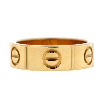 Cartier Love Band Ring 18K Yellow Gold