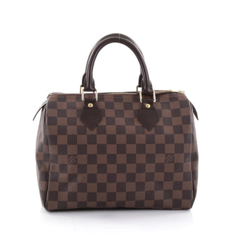 Louis Vuitton Speedy Handbag Damier 25 Brown 2580001