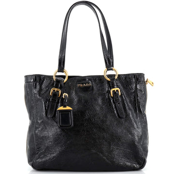 Prada Zippers Tote Cervo Leather Large