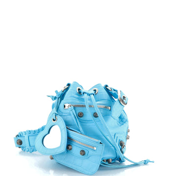 Balenciaga Le Cagole Giant Studs Bucket Bag Leather XS