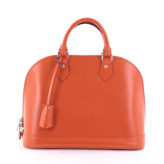 Louis Vuitton Alma Handbag Epi Leather PM Orange 2580501