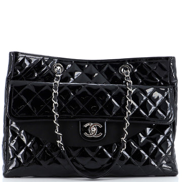 Chanel Coco Shine Tote Quilted Patent Large