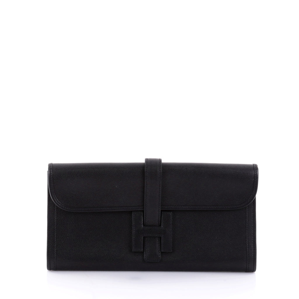 Hermès // Noir Evergrain Jige Elan 29 Bag – VSP Consignment