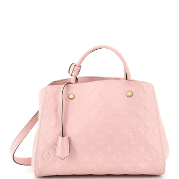 Louis Vuitton Montaigne Handbag Monogram Empreinte Leather MM