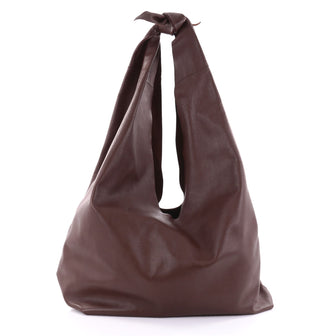 The Row Bindle Knot Hobo Leather Brown 2581101