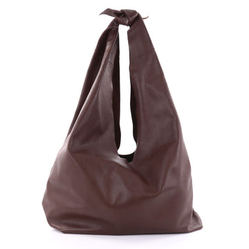 The Row Bindle Knot Hobo Leather Brown 2581101