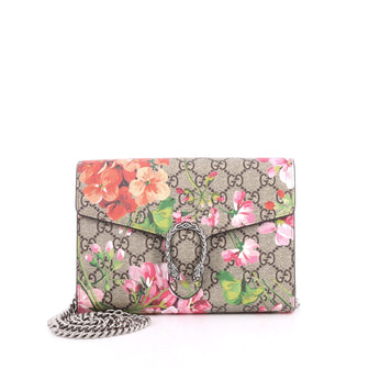 Gucci Dionysus Chain Wallet Blooms Print GG Coated 2581201