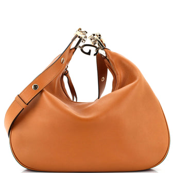 Gucci Attache Shoulder Bag Leather Large