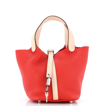 Hermes Picotin Lock Bag Bicolor Clemence PM