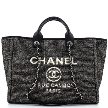 Chanel Deauville Tote Wool Large