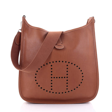 Hermes Evelyne Crossbody Gen I Epsom GM Brown 2582601