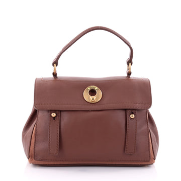 Saint Laurent Muse Two Handbag Leather Small Brown 2583401