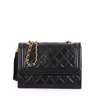 Chanel Vintage Diamond CC Flap Bag Quilted Lambskin 2583601
