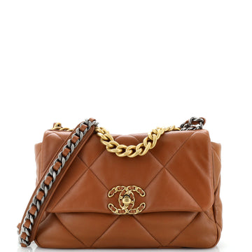 Chanel 19 Flap Bag Quilted Leather Medium