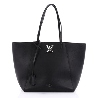 Louis Vuitton Lockme Cabas Leather Black 2583902