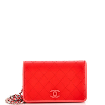 Chanel Covered CC Wallet on Chain Quilted Lambskin