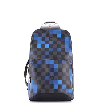 Louis Vuitton Avenue Sling Bag Limited Edition Damier Graphite Pixel