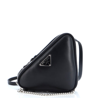 Prada Triangle Crossbody Pouch Nappa Leather Mini