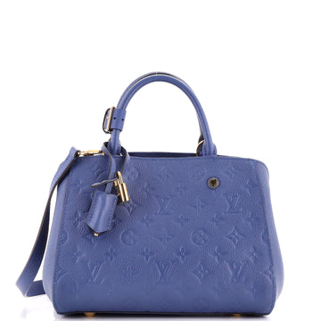 Louis Vuitton Montaigne Handbag Monogram Empreinte Leather BB