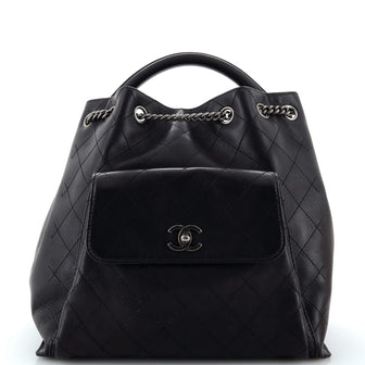 Chanel Urban Luxury Backpack Quilted Calfskin Large