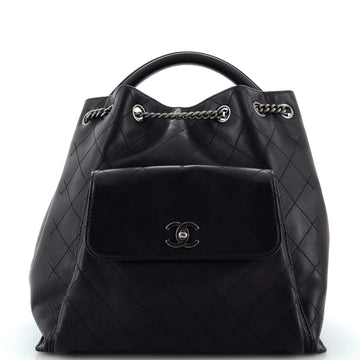 Chanel Urban Luxury Backpack Quilted Calfskin Large