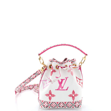 Louis Vuitton Noe NM Handbag By The Pool Monogram Watercolor Giant Nano