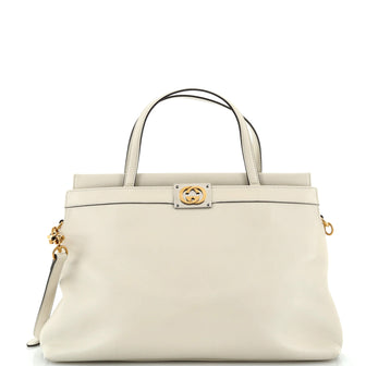 Gucci Linea Matisse Interlocking G Top Handle Tote Leather Medium