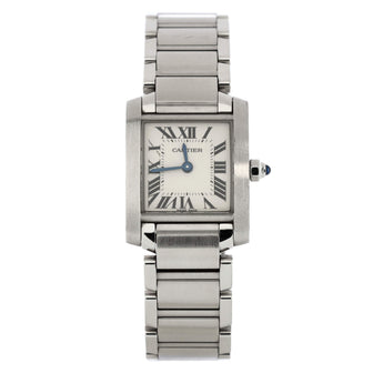 Cartier Tank Francaise Quartz Watch Stainless Steel 20