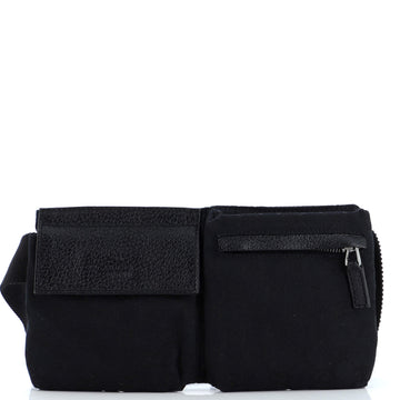 Gucci Vintage Double Belt Bag GG Canvas