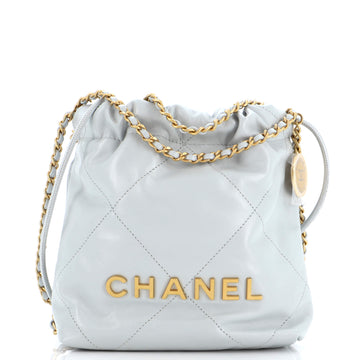 Chanel 22 Chain Hobo Quilted Calfskin Mini