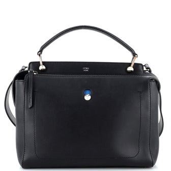 Fendi DotCom Convertible Satchel Leather Medium