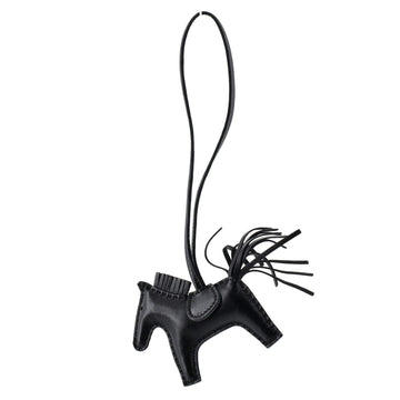 Hermes So Black GriGri Rodeo Bag Charm Leather PM