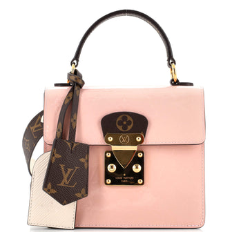 Louis Vuitton Spring Street NM Handbag Monogram Vernis with Monogram Canvas and Epi Leather