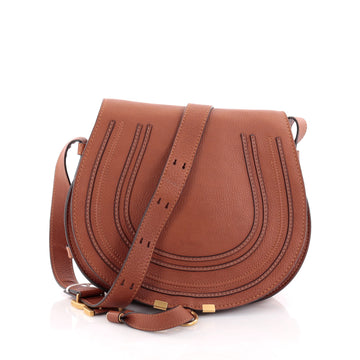 Chloe Marcie Crossbody Bag Leather Medium Brown 2585303
