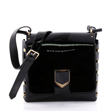Jimmy Choo Lockett XB Crossbody Bag Patent Petite Black 2585304