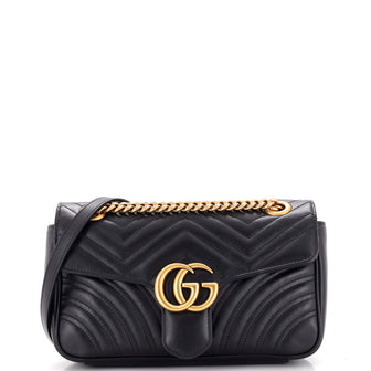 Gucci GG Marmont Flap Bag Matelasse Leather Small