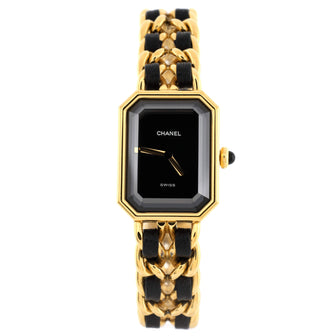 Chanel Premiere Rock Quartz Watch Plated Metal and Leather 20