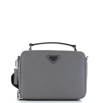 Prada Brique Crossbody Bag Saffiano Leather Small