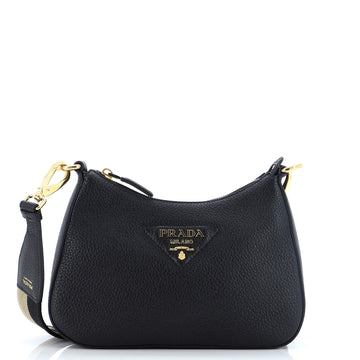 Prada Flou Hobo Bag Vitello Daino Small