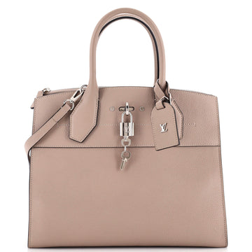 Louis Vuitton City Steamer Handbag Leather MM