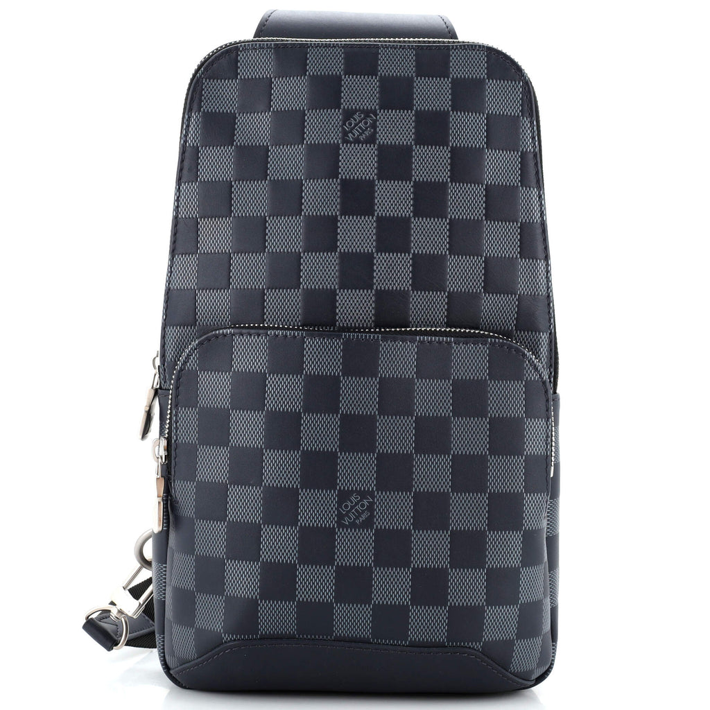Louis Vuitton Avenue Sling Bag Damier Infini Leather Blue 2585927