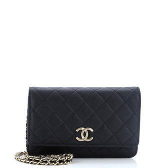 Chanel Boy Wallet on Chain Quilted Caviar