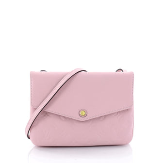 Louis Vuitton Twice Handbag Monogram Empreinte Leather Pink 2586102